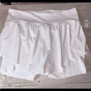 Old Navy Women's High Rise Powersoft Skort Go-Dry 3X White NWT!